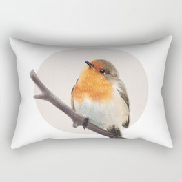 European Robin Rectangular Pillow