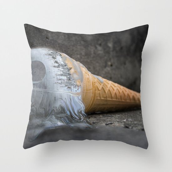 I dropped my death star :/ Throw Pillow