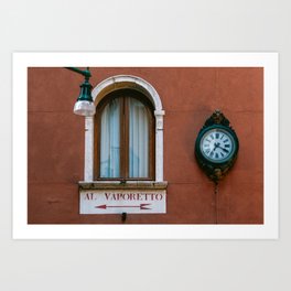 Al Vaporetto | travel photography | Venice, Italy Art Print
