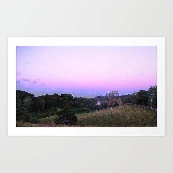 Strange Moon Rising Art Print