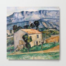 Paul Cezanne - House in Provence Metal Print | Provence, Red Roofs, House, Paul Cezanne, Landscape, Painting, Cezanne 