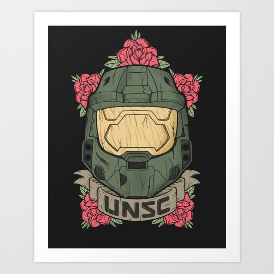 Halo UNSC Art Print