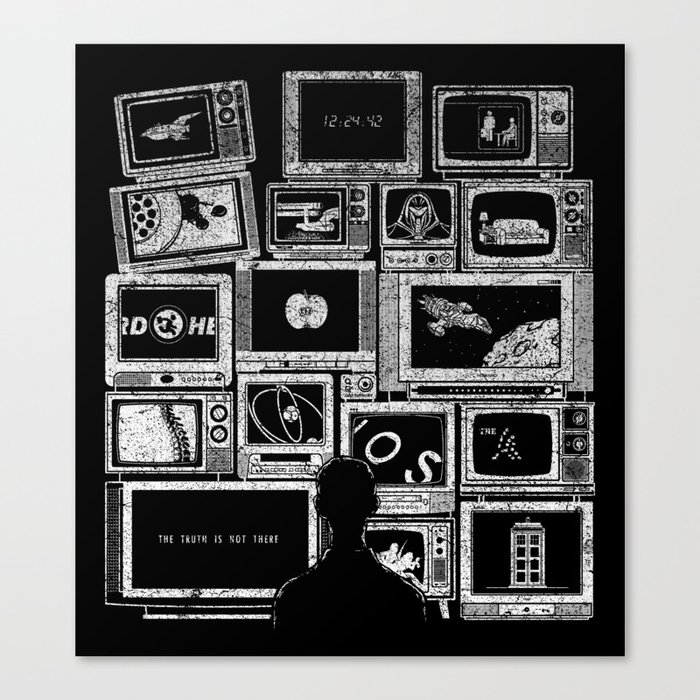 TV Addict Canvas Print