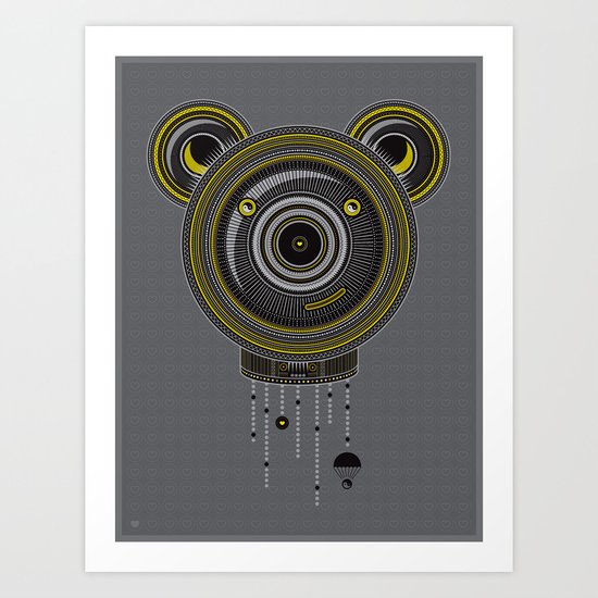Peace, Love, Panda Art Print