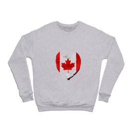 I Love Canada - Canadian Flag Heart Art Crewneck Sweatshirt