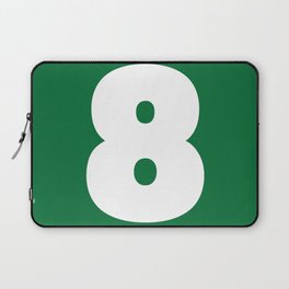 8 (White & Olive Number) Laptop Sleeve