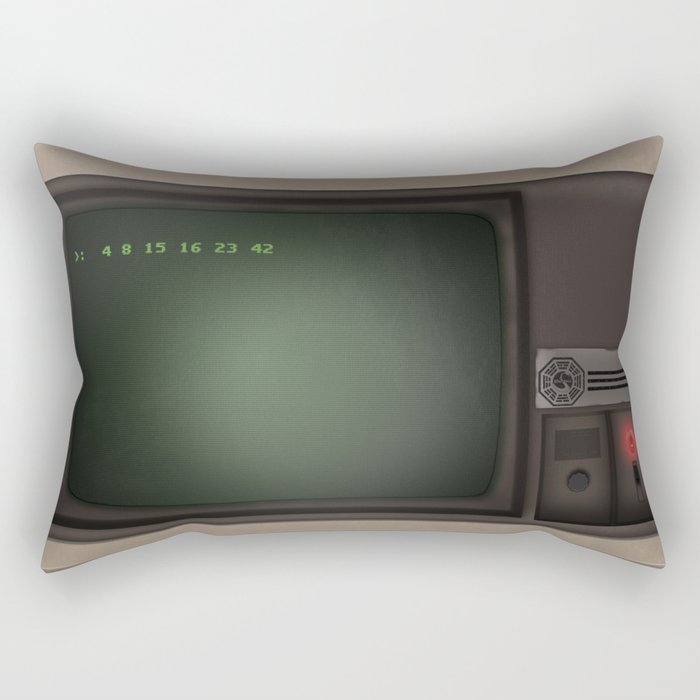 Lost Dharma Swan Station Computer  Rectangular Pillow
