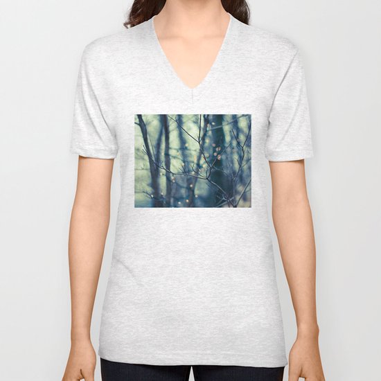 Woodland Holiday Unisex V-Neck