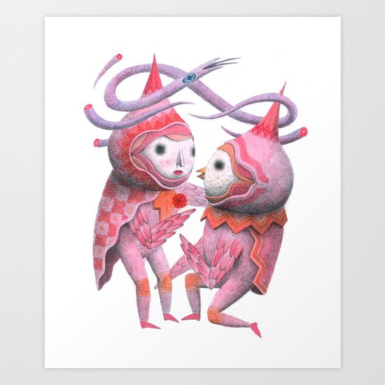 The Snake Wrap Art Print