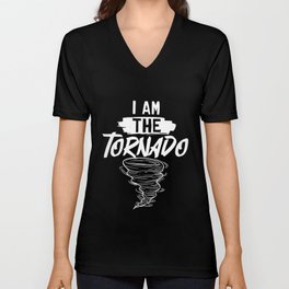 Tornado Twister Storm Chasing Meteorologist V Neck T Shirt