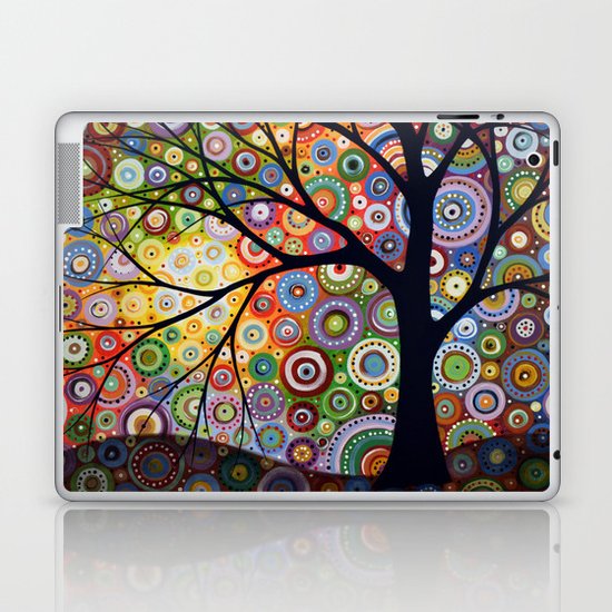 Abstract Landscape Original Painting...VISIONS OF NIGHT, by Amy Giacomelli Laptop & iPad Skin