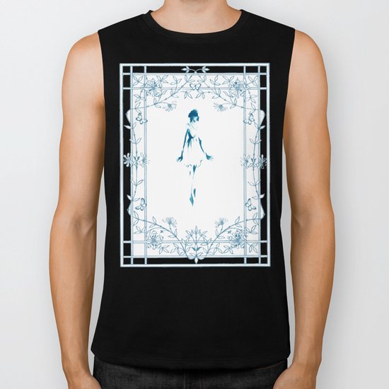 Blue dancer Biker Tank