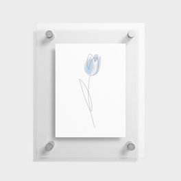 Blue Tulip Floating Acrylic Print
