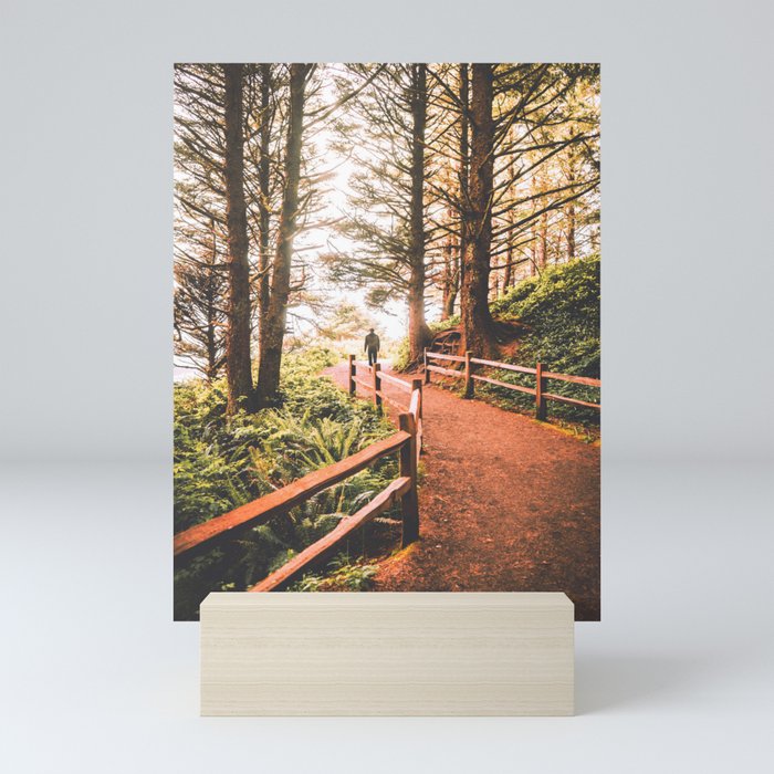 Man in the Forest | PNW Travel Photo Mini Art Print