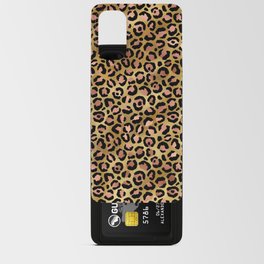 Gold Leopard Print Pattern 11 Android Card Case
