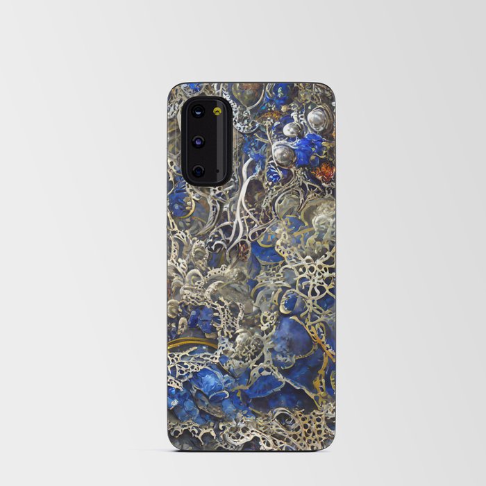 Silver and Azurite Android Card Case