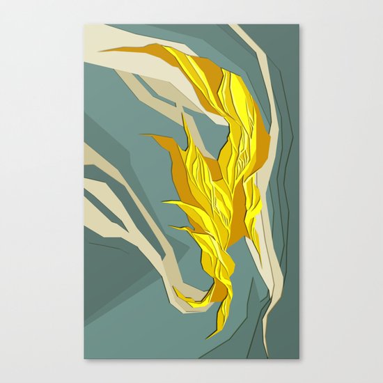 Abstract island Canvas Print