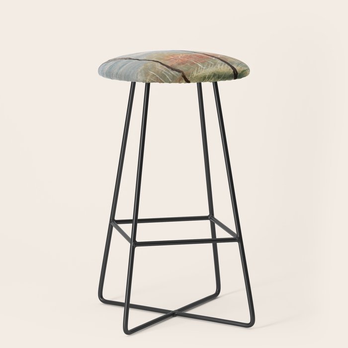Pastel Wood Bar Stool By Losthouse Society6