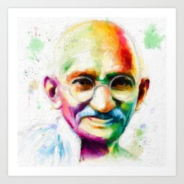 Mahatma Gandhi Art Print