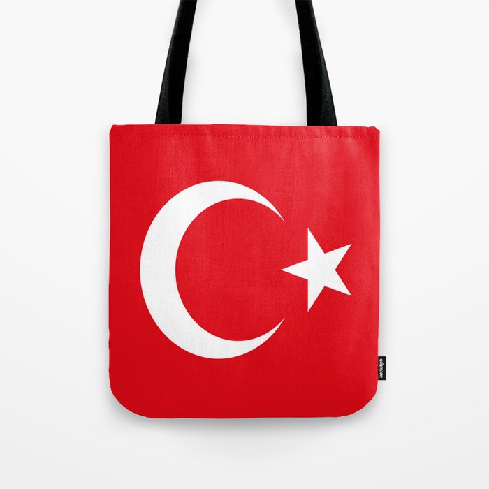 Flag of turkey Tote Bag