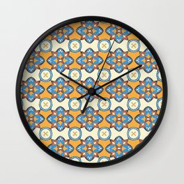 Spanish Tiles Wall Clock
