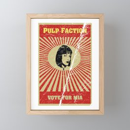 Pulp Faction: Mia Framed Mini Art Print