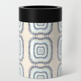 Electric Blue Pattern Can Cooler