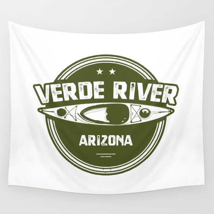 Verde River Arizona Kayaking Wall Tapestry
