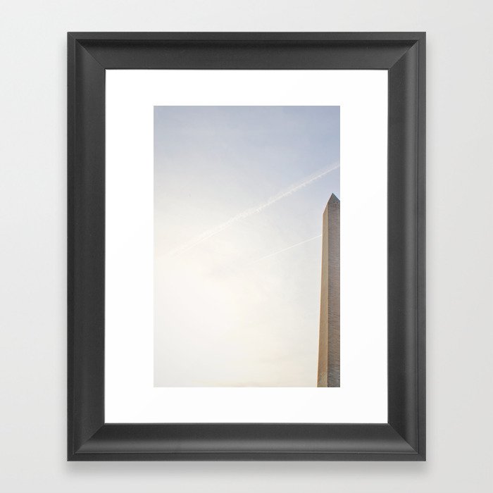Obelisk Washington DC Landmark of United States Travel Photography Framed Art Print