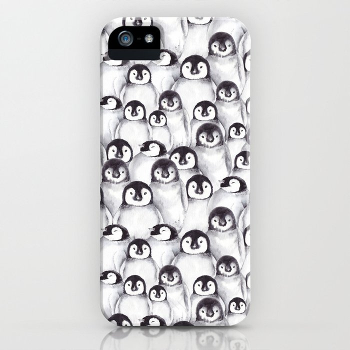 penguin pattern iphone case