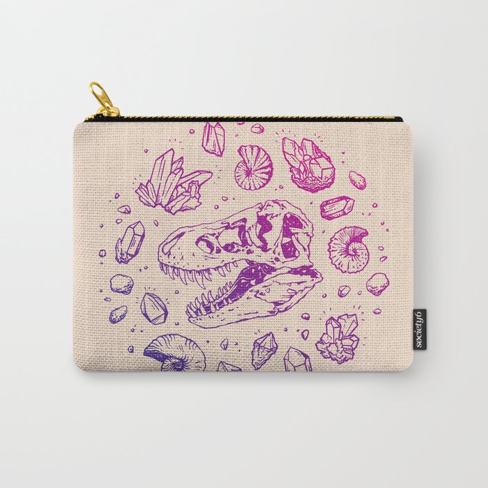 Geo-rex Vortex | Magenta & Purple Ombré Carry-All Pouch