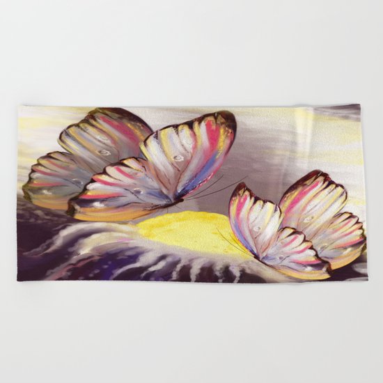 Butterflies Beach Towel