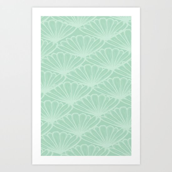 Lady in Mint Art Print