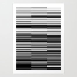 lines black and white Art Print