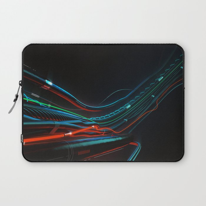 Abstract composition of Wires. Roller-coaster Laptop Sleeve
