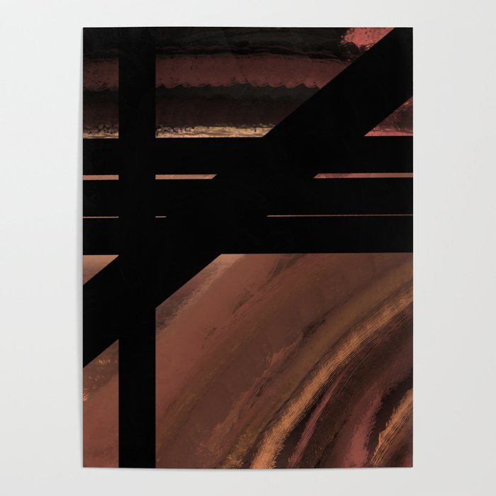 Warm Neutrals- Abstract 7 Poster