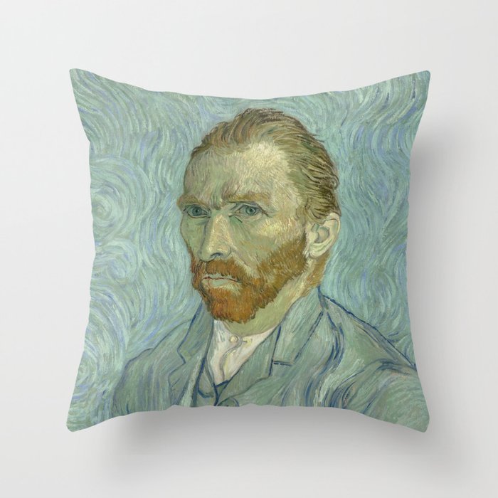 Van Gogh Portrait Throw Pillow