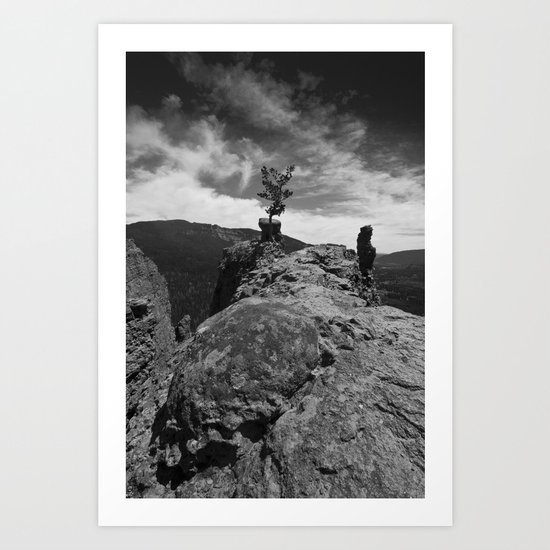 on the edge Art Print