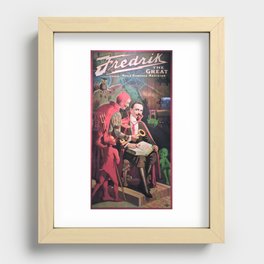 Vintage magic poster art Recessed Framed Print