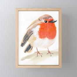 Little RED Robin Framed Mini Art Print