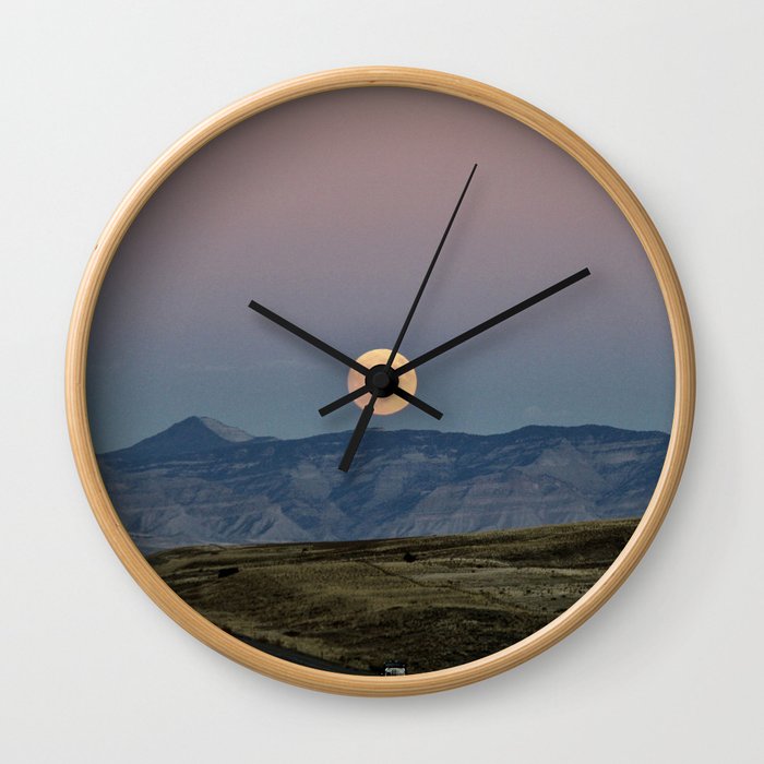 Colorado Supermoon Wall Clock