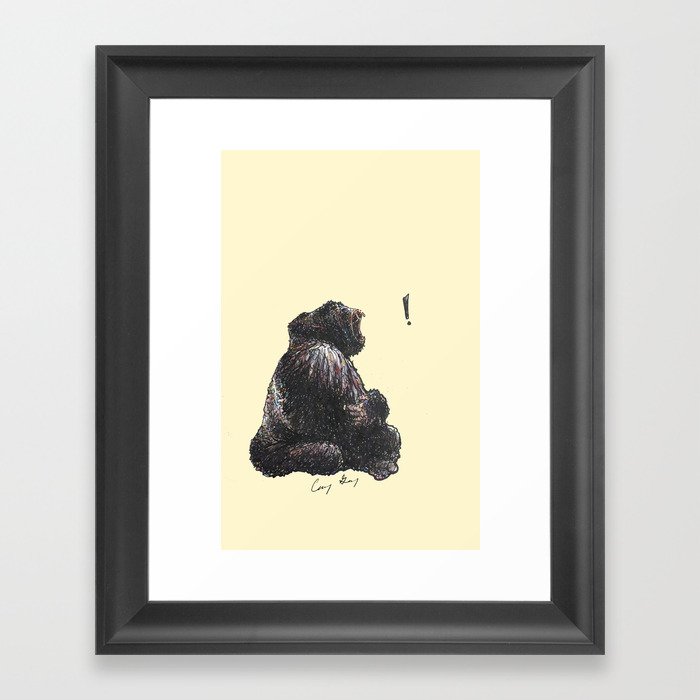 Gorilla Groan Framed Art Print