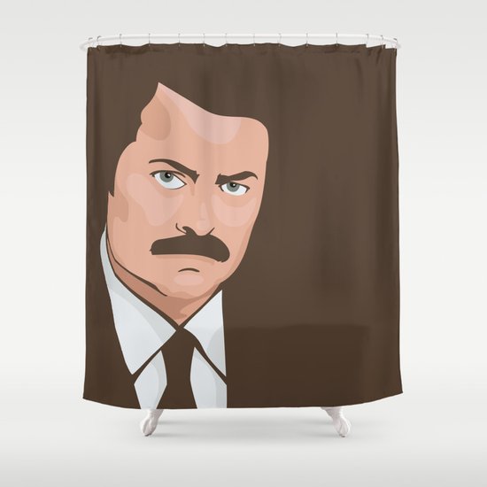 Ron Swanson Shower Curtain
