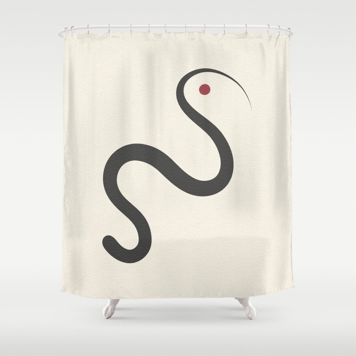 Avian Abstract Shower Curtain