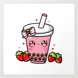 Bubble Tea Art Prints For Any Decor Style Society6