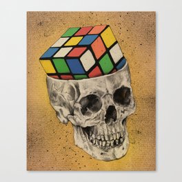Puzzle Head Canvas Print