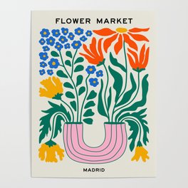 Flower Market 04: Madrid Poster