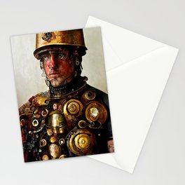 Steampunk Soldier Stationery Card