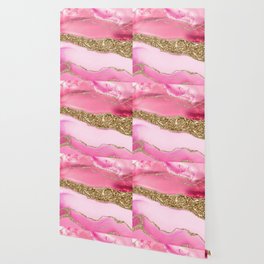 pink glitter Wallpaper to Match Any Home's Decor | Society6