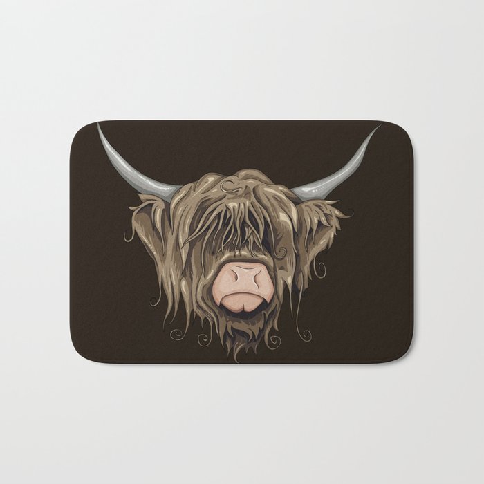 Highland Cow Bath Mat